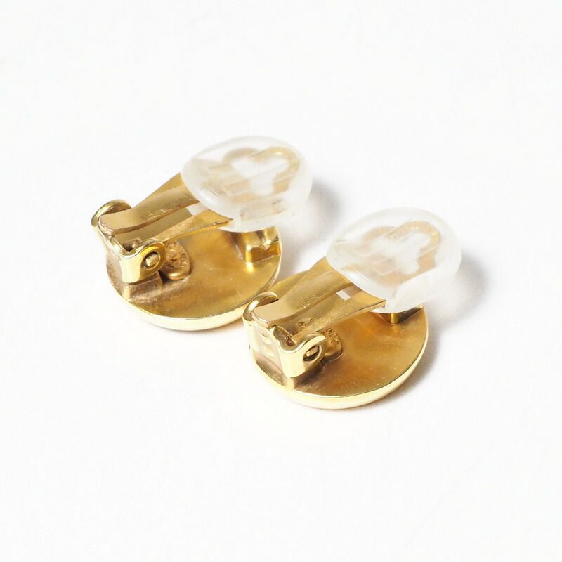Chanel Vintage Earring 99A Coco Mark CC Logo Binaural 90s Made In France