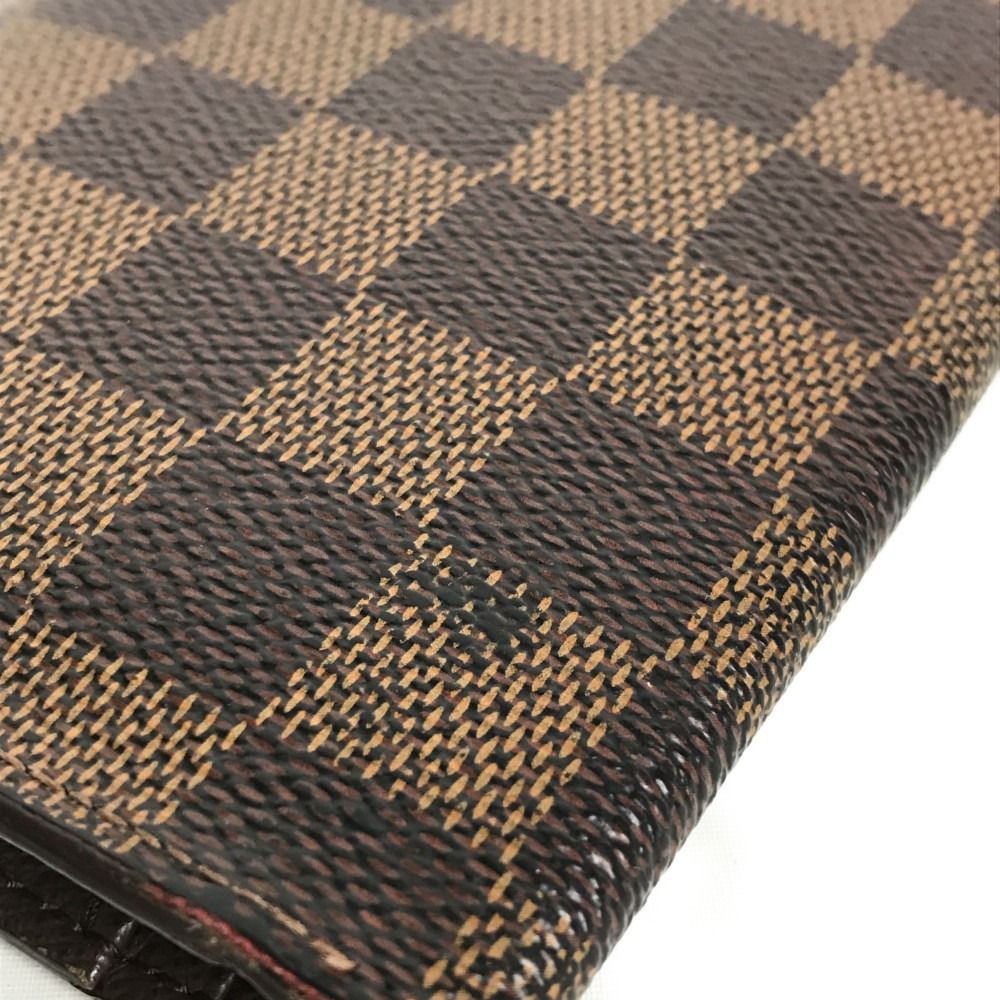 Louis Vuitton Damier Portefeuille/brother Bifold Long Wallet N60017 Brown
