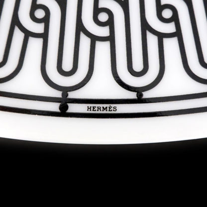 Hermes Soap Plate H DECO White Black Dish Pottery H Deco Ash Deco