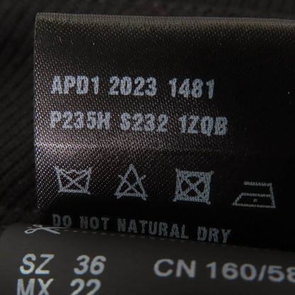 Prada 2023 P235h Virgin Wool Bottoms Pants Black 36 Ladies