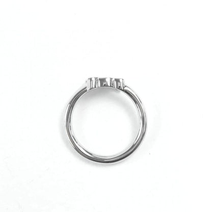 Celine 460ppp6bra Triomphe Asymmetric Ring Silver 52 Size Approx 12 With Box