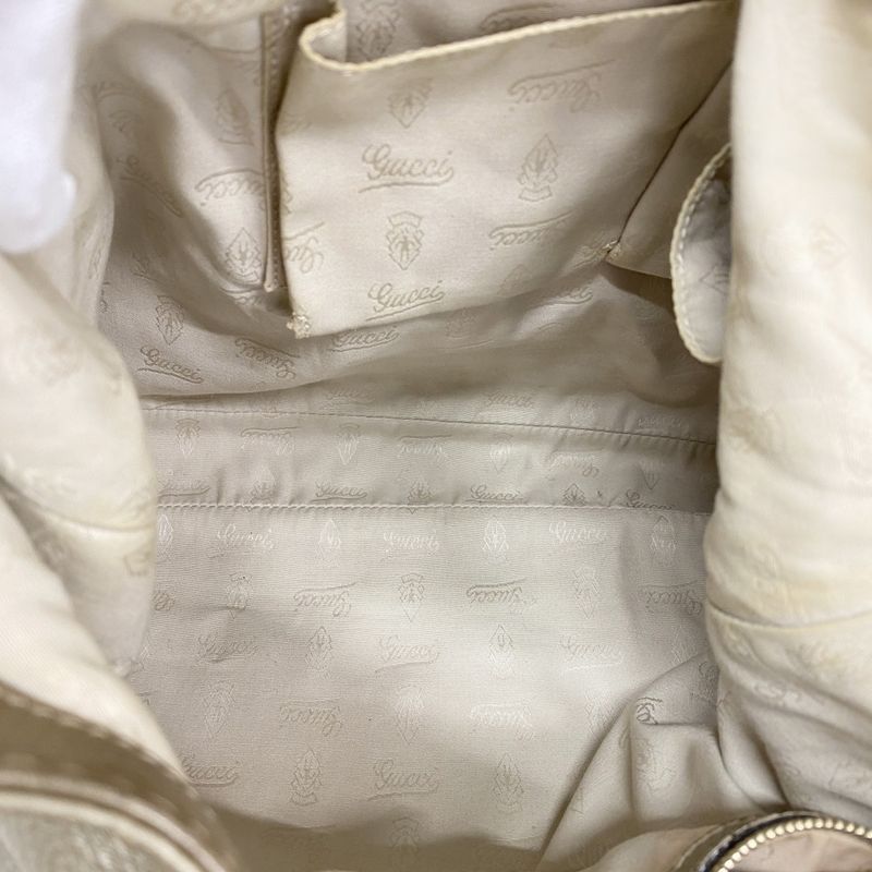 Gucci Shoulder Bag Bamboo New Jackie 246907 Leather Gold Chien Pan Gold