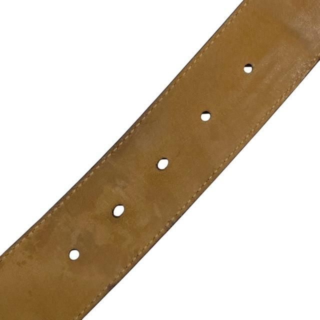 Gucci 114984 Belt Accessories Small Interlocking G Stripe Leather Canvas Navy