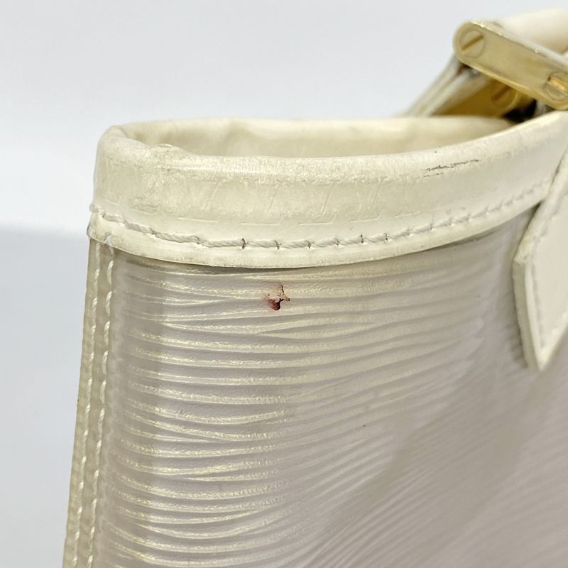 Louis Vuitton Handbag Epi Plage Mini Lagoon Bay M92263 White Women's