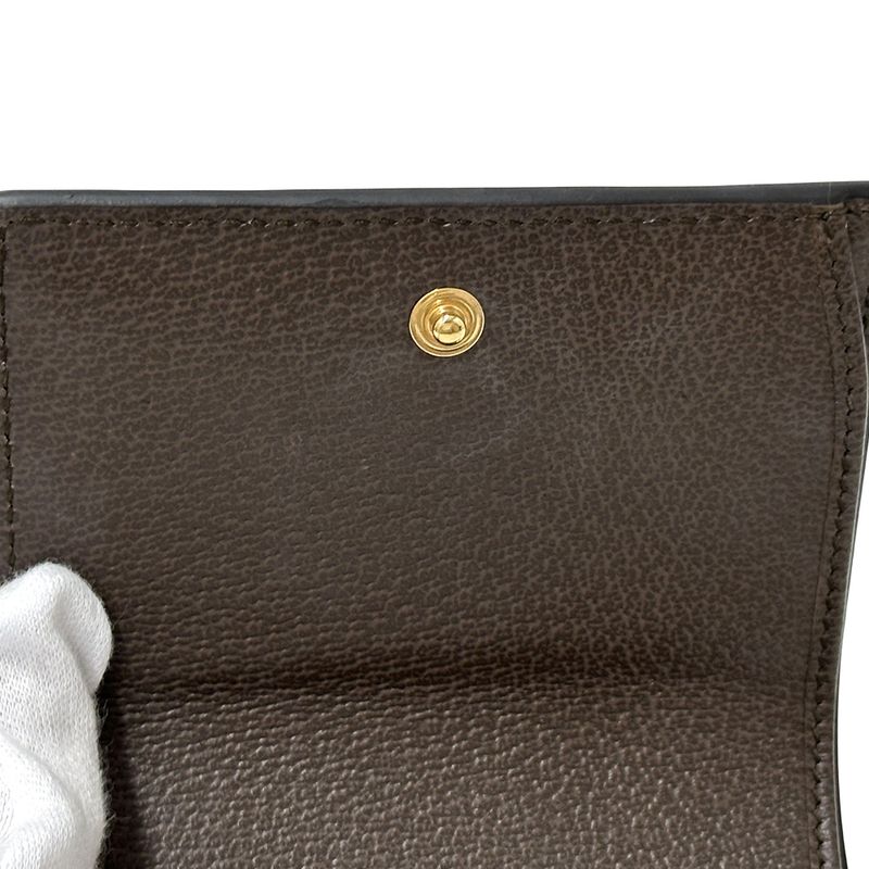Gucci Wallet Women's Men's Brand Bifold Wallet Leather GG Supreme Ophidia