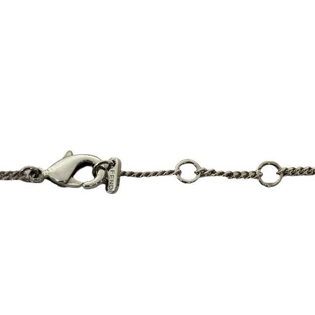 Fendi 8ah428 Bracelet O'lock Bangle Accessories Crystal Metal Silver