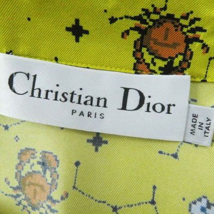 Christian DIOR 22AW 241v29a6633 100% Silk Zodiac Pixel Short Sleeve Shirt