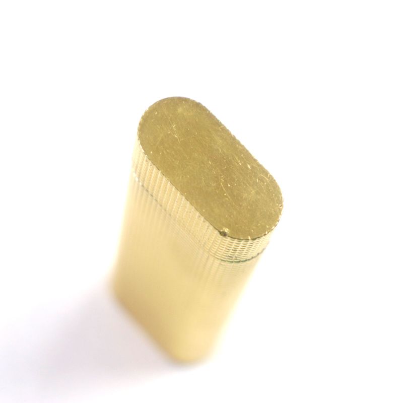  Cartier Oval Diamond Pattern Roller Gas Lighter Gold Men's