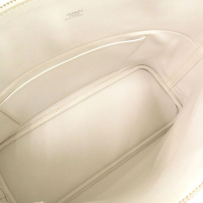 Hermes Bolide 37 Toile Gibesieres Vorsluft Khaki White □K Engraved Handbag 1537