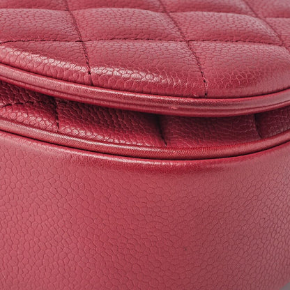 Chanel Shoulder Bag Tote Bag Matelasse Full Flap Chain Shoulder Caviar Skin Red
