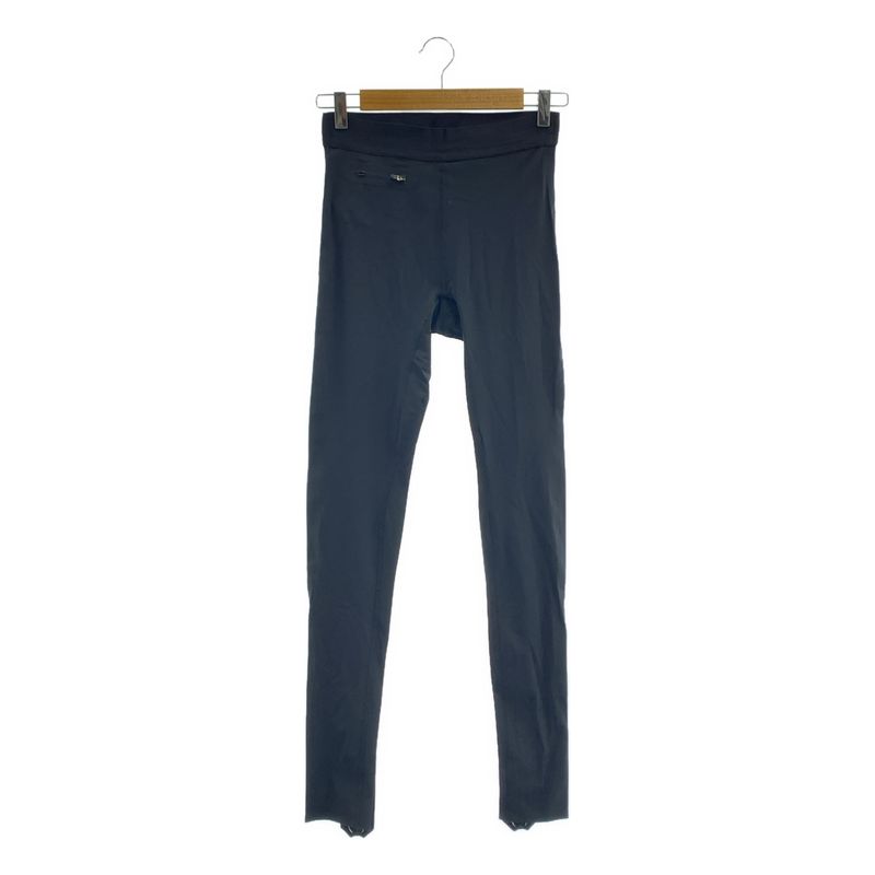 Celine - Hem Zip Slit Waste Togo Legging Pants - S - Black - Women's