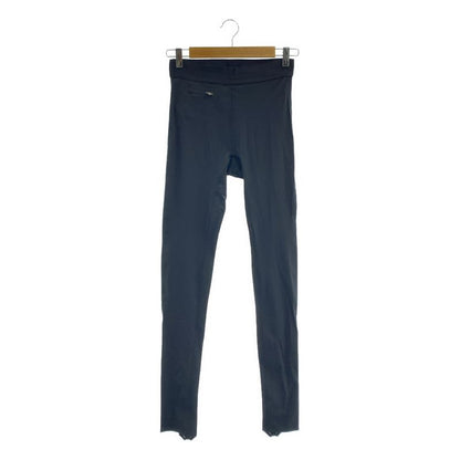 Celine - Hem Zip Slit Waste Togo Legging Pants - S - Black - Women's