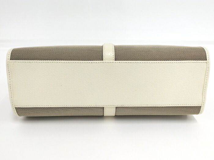 Gucci Shoulder Bag Jackie Hardware Canvas Ivory Brown 0021068