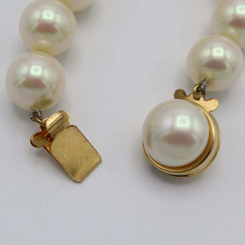 Christian DIOR Necklace Faux Pearl Approx 70.8g Accessories H12365