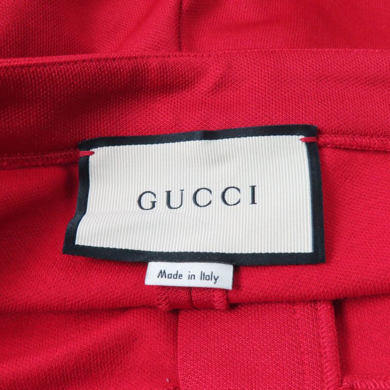 Gucci 467527 Webline Side Zip Track Pants Bottoms Red S Genuine