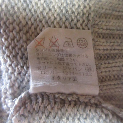 Good Celine Silk Knit Cut and Sewn Size S Light Blue White Women's Used