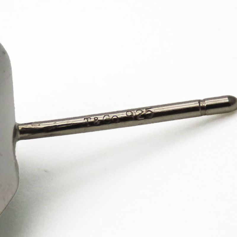 Tiffany & Co Earrings 925 Silver Approx 7.4g Silver Cube Accessories Simple