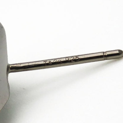 Tiffany & Co Earrings 925 Silver Approx 7.4g Silver Cube Accessories Simple