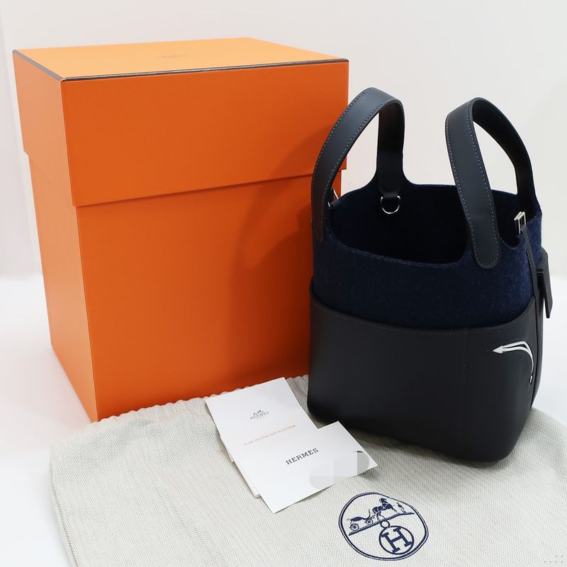 Unused Hermes Picotin Lock PM Go-team Brunuit Swift Felt W Engraved