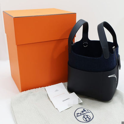 Unused Hermes Picotin Lock PM Go-team Brunuit Swift Felt W Engraved