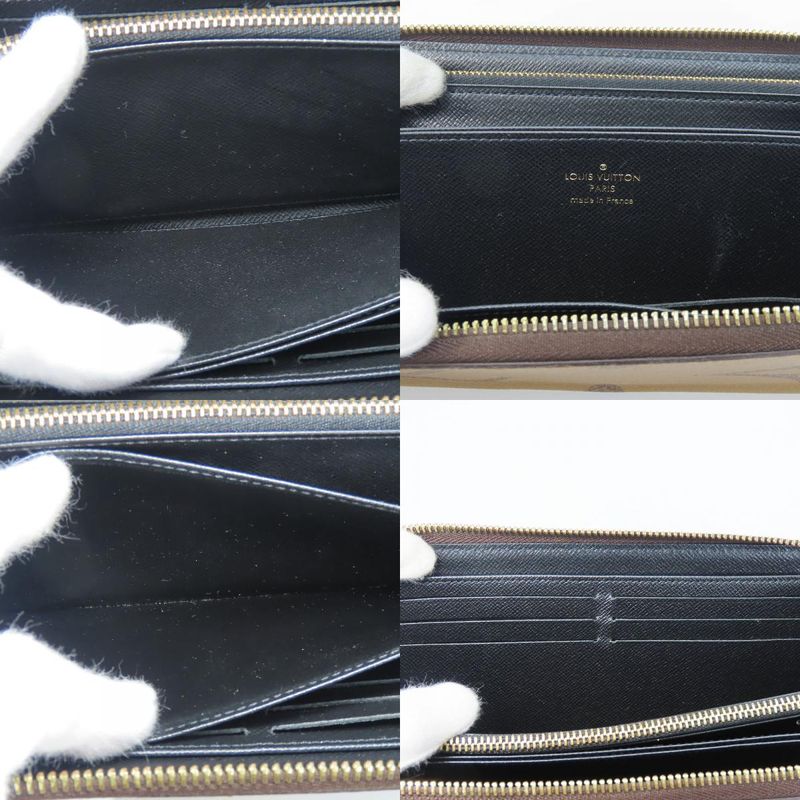 Louis Vuitton Long Wallet Zippy Wallet M69353 Monogram Giant Reverse Brown