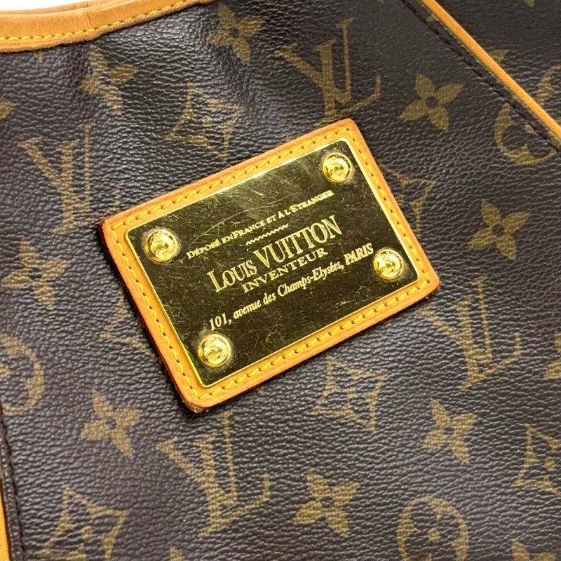 Louis Vuitton Galleria PM Monogram Leather × PVC Brown Shoulder Bag Gold M56382