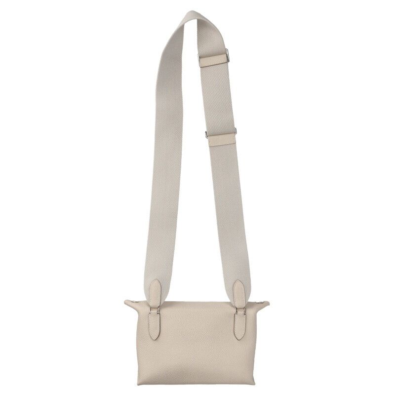 Hermes Vidpoche W Engraved Svhardware Togo Leather Shoulder Bag Men's