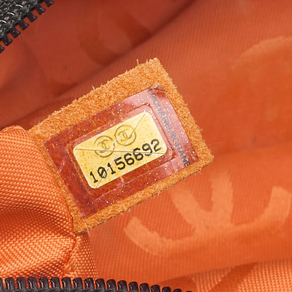 Chanel Cambon Line Calfskin And Enamel Mini Tote Bag In Brown With Silver