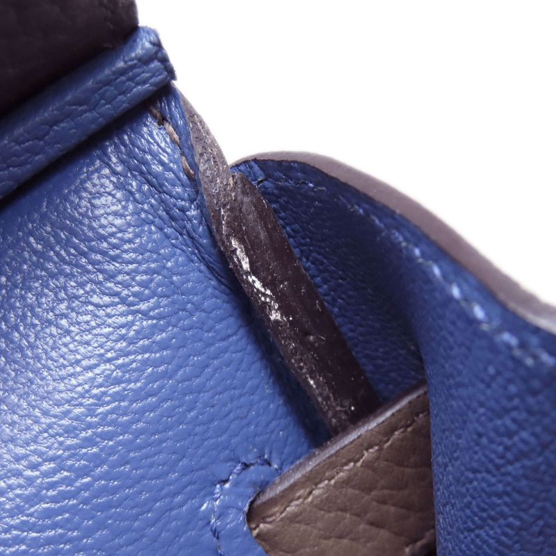 Hermes Birkin 30 Verso Silver Hardware Handbag Taurillon Women