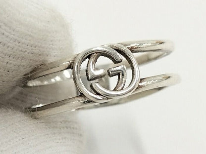 Gucci Ring Interlocking G Sv925 Silver 925 Silver Size 14