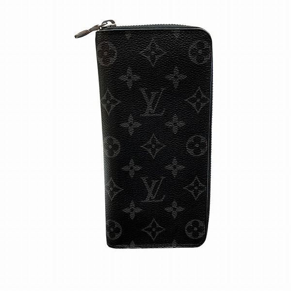 Louis Vuitton Monogram Eclipse Zippy Wallet Vertical M62295 Long Wallet For Men