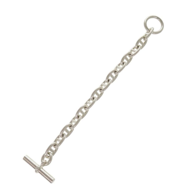 Hermes Chaine D'ancre MM 14 Frames Silver 925 Bracelet 0503 Hermes