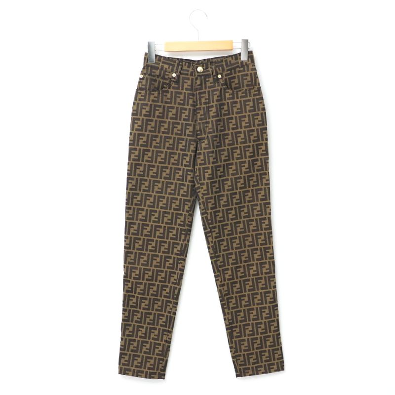 Fendi Vintage Pants Size I40 D34 Inch26 Fendi Jeans FF Double F Zucca High