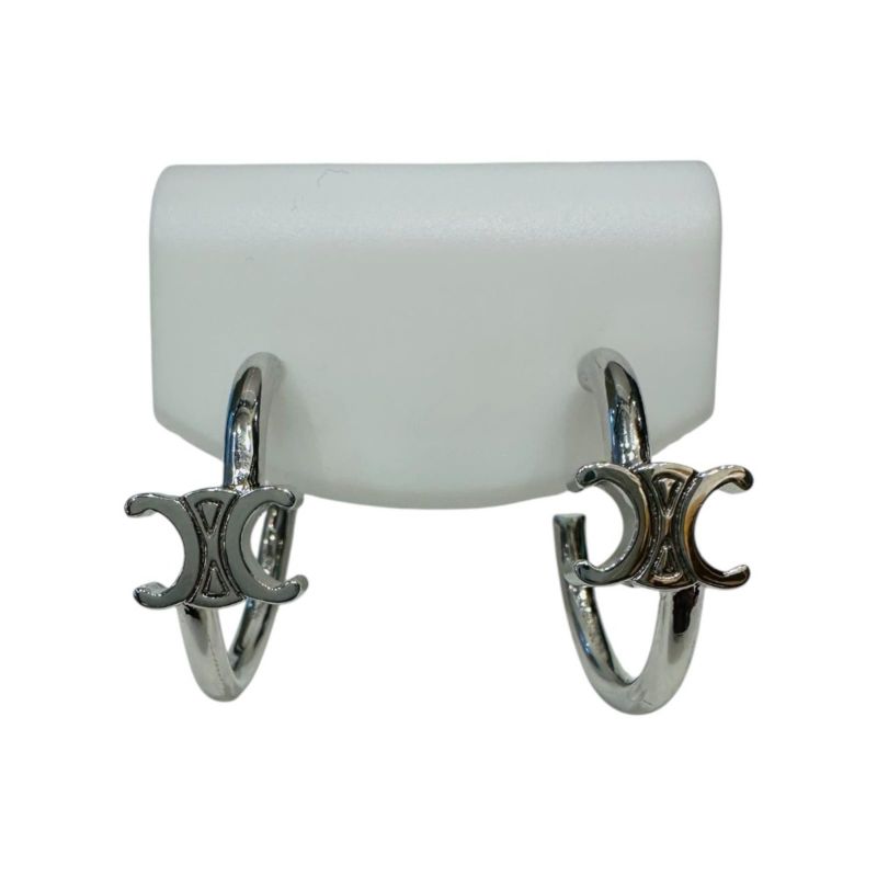 Celine Triomphe Hoop Earrings
