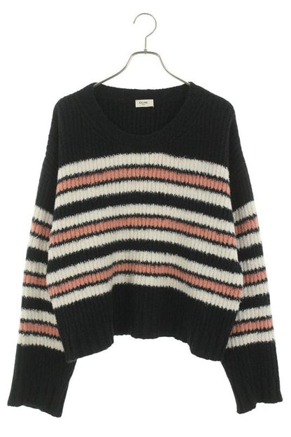 Celine 2af18047u Cropped Striped Knit Men's M