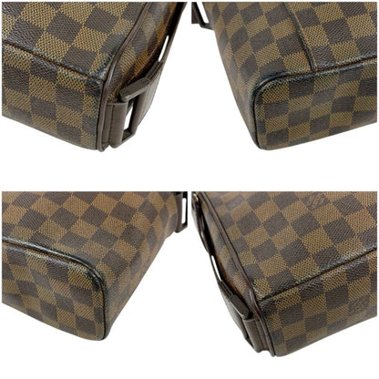 Louis Vuitton Shoulder Bag Olaf PM Damier Leather Ebène Brown Crossbody Bag
