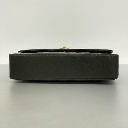 Chanel Shoulder Bag Matelasse / Paris Limited Edition Lambskin Black Gold/silver