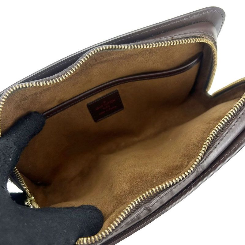 Louis Vuitton Clutch Bag Second Bag Saint Louis N51993 Damier Ebène Leather For