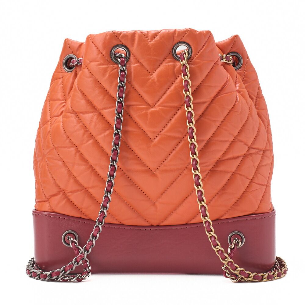 Chanel Chain Backpack Matelasse Gabrielle De Chanel Silver And Gold Hardware