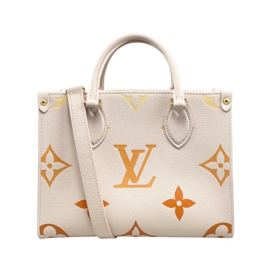 Louis Vuitton Handbag Shoulder Bag On The Go PM M46513 Monogram Empreinte Creme