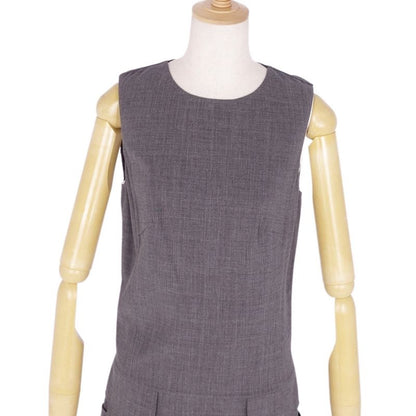 Celine Dress Sleeveless Wool Gabardine Top Women's Made In France 36(S Equivalen
