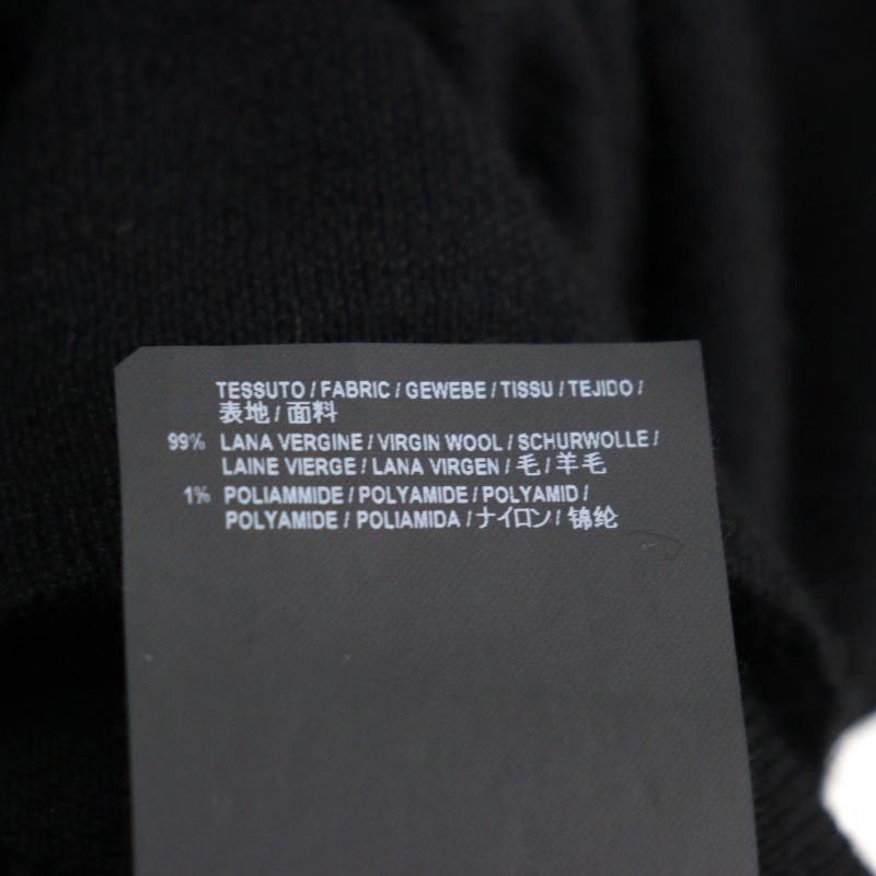 Balenciaga 524992 99% Virgin Wool Logo Embroidery Crew Neck Light Hand Knit