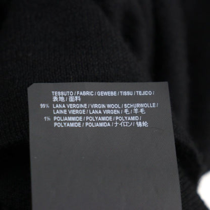 Balenciaga 524992 99% Virgin Wool Logo Embroidery Crew Neck Light Hand Knit