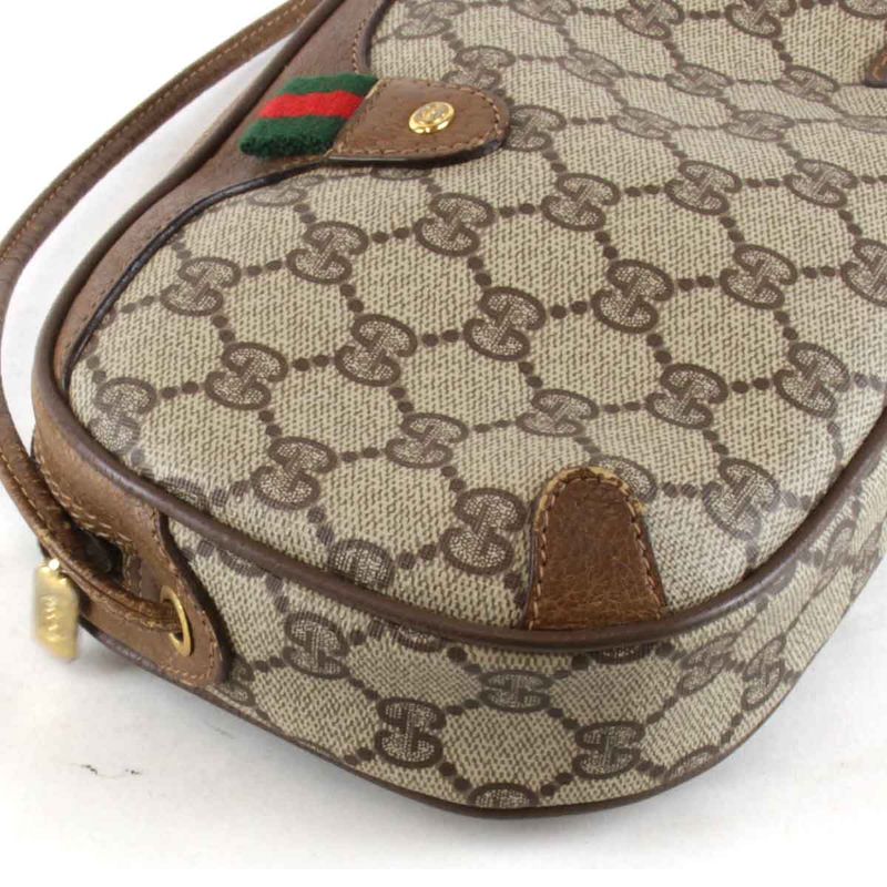 Gucci Old Gucci 8902066 Shoulder Bag GG Supreme Canvas Brown