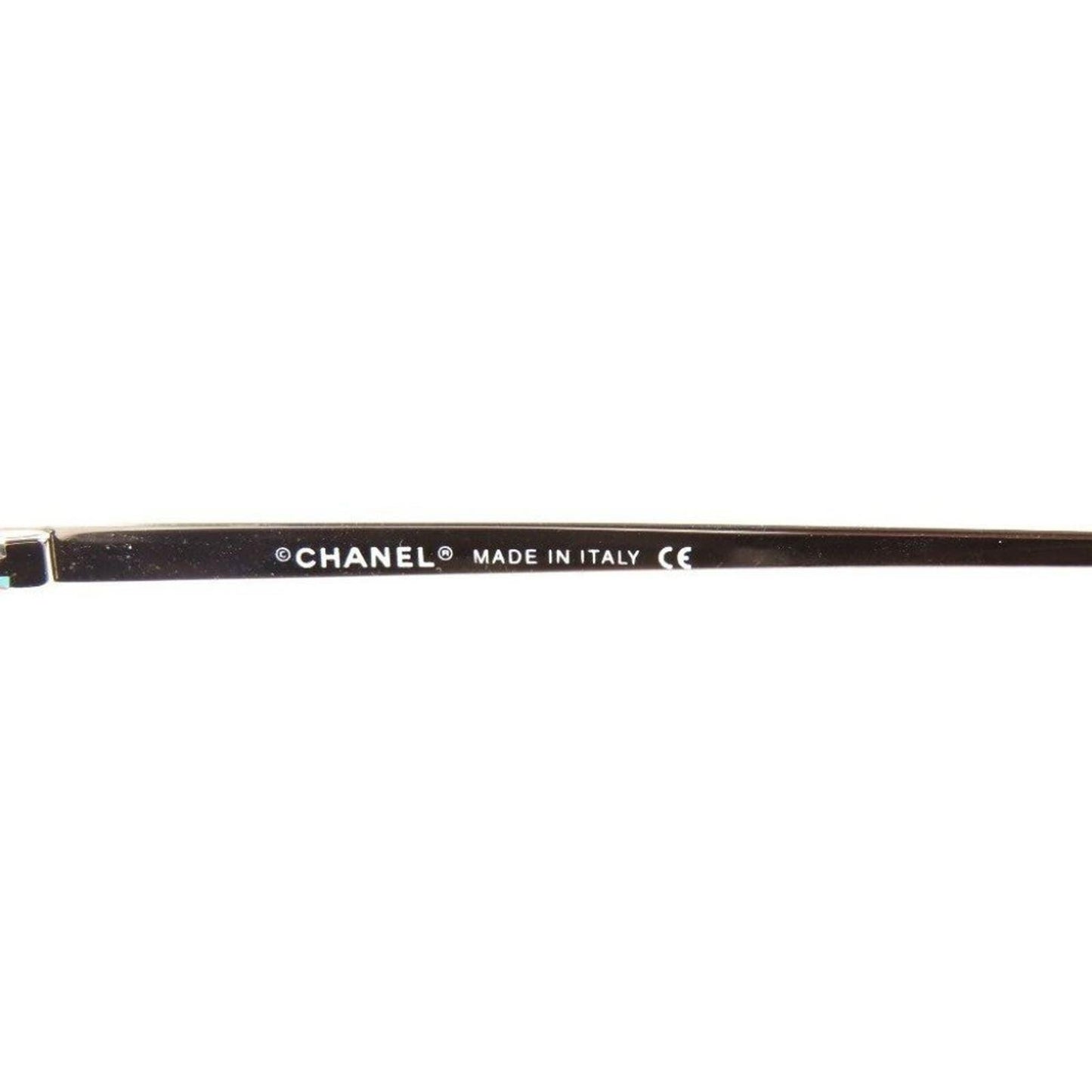 RARE Chanel Vintage Sunglasses Crystal CC Logo Rimless Gradient Iridescent Y2K - The Reluxe