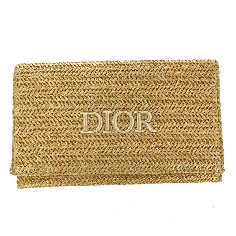Christian DIOR Handkerchief Towel Pouch Clutch Pouch Set 02ga833