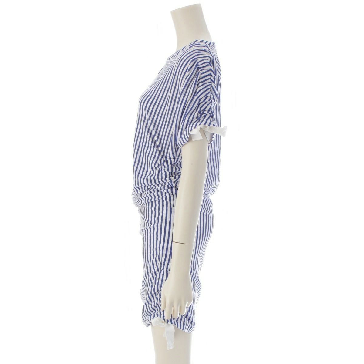 CHANEL Runway Resort La Pausa Striped Dress Blue White 2019 Cruise 36