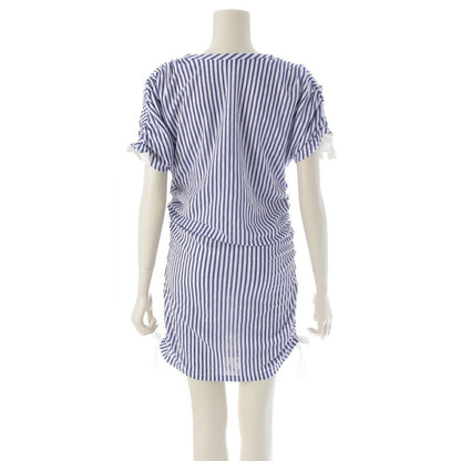 CHANEL Runway Resort La Pausa Striped Dress Blue White 2019 Cruise 36