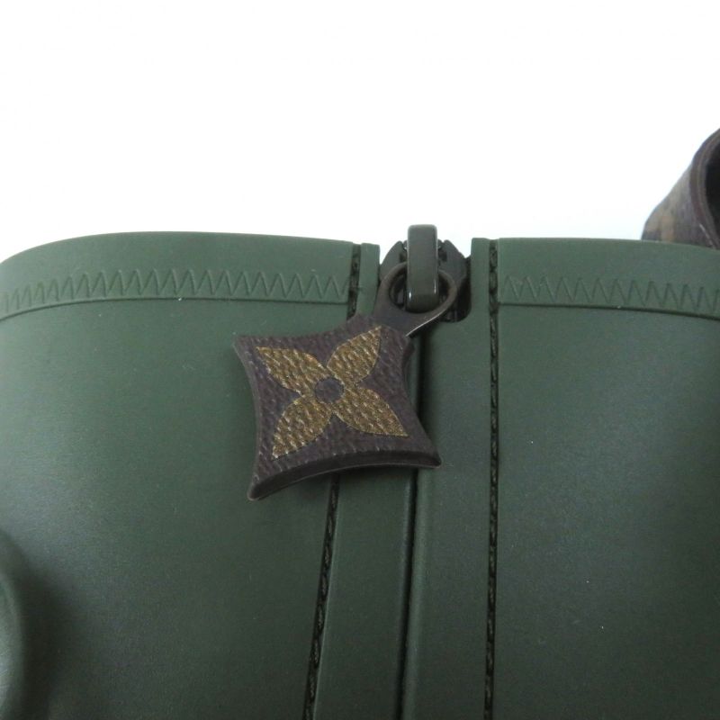 Louis Vuitton Arkwright Line Monogram LV Logo Lace-up Side Zip Rubber Rain