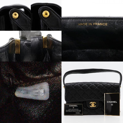 Chanel Double Face Matelasse Lambskin Black Ladies Handbag